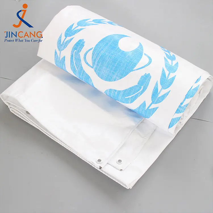 180 г білого кольору з друком PE Tarpaulin