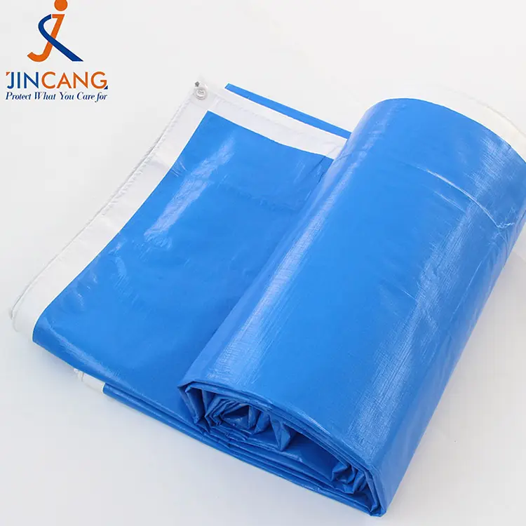 220 г синього білого кольору з друком PE Tarpaulin