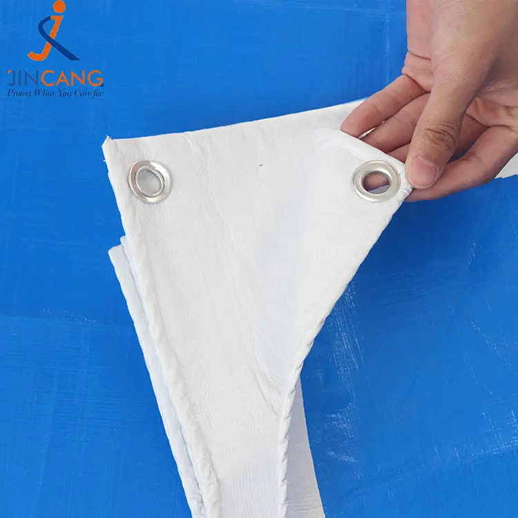 220 г синього білого кольору з друком PE Tarpaulin