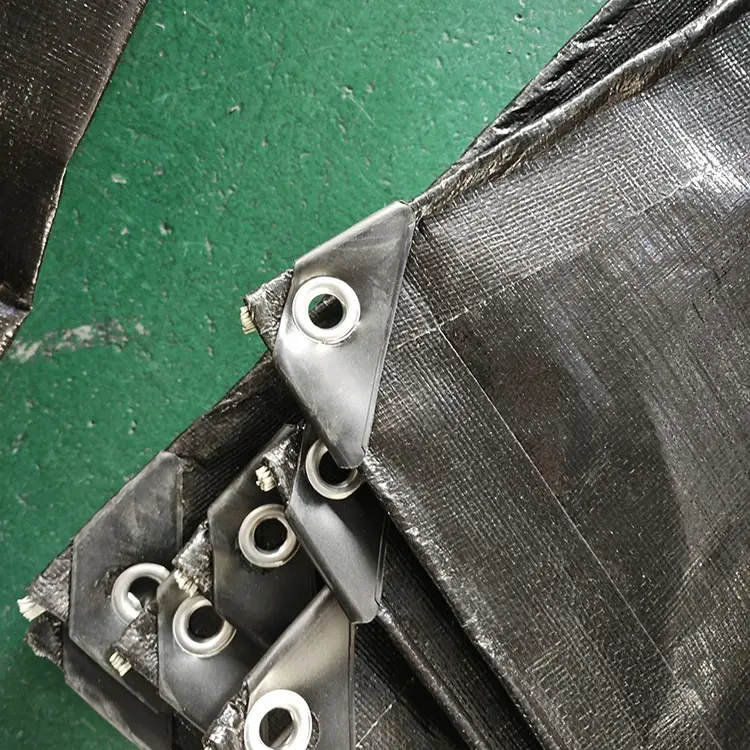 Чорний 200GSM PE TARPAULIN