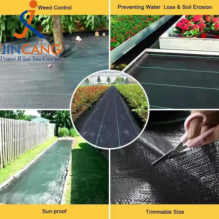 Тканинний килимок для боротьби з бур’янами