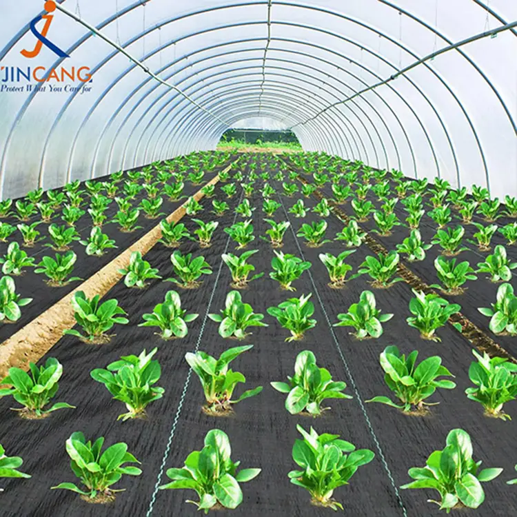 Геотекстильна трав'яна бар'єр Чорний бур'ян Бар'єрний тканинний килимок